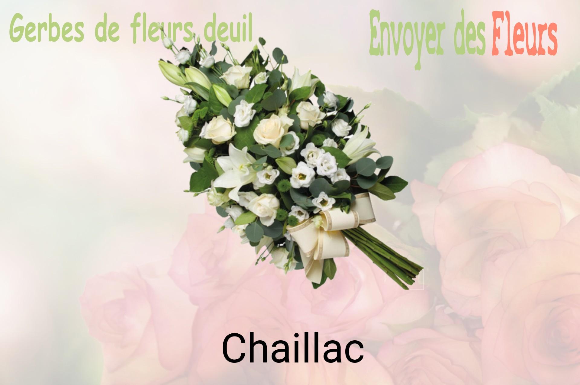 Gerbe de fleurs de deuil livrée à Chaillac